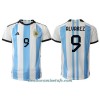 Camiseta de fútbol Argentina Julian Alvarez 9 Primera Equipación Mundial 2022 - Hombre